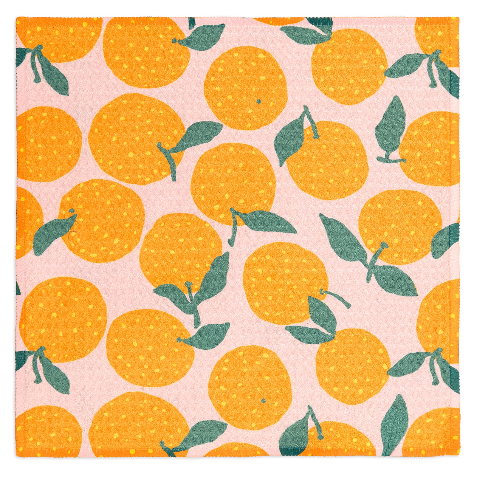 MÜkitchen VIBE Premium Quick Dry Dual Sided Recycled Dish Cloth Set of 2, Orchard, 10" x 10"