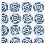 MÜkitchen VIBE Premium Quick Dry Dual Sided Recycled Dish Cloth Set of 2, Radial Blue, 10" x 10"