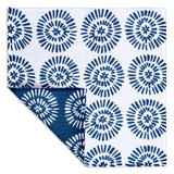 MÜkitchen VIBE Premium Quick Dry Dual Sided Recycled Dish Cloth Set of 2, Radial Blue, 10" x 10"