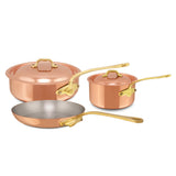Mauviel M'Heritage 150 B Copper & Stainless Steel Cookware Set, 5-Piece