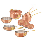 Mauviel M'Heritage 150 B Copper & Stainless Steel Cookware Set, 12-Piece