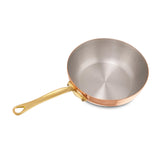 Mauviel M'Heritage 150 B Copper & Stainless Steel Curved Splayed Sauté Pan With Lid, 2-Quart