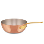 Mauviel M'Heritage 150 B Copper & Stainless Steel Curved Splayed Sauté Pan With Lid, 2-Quart