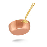 Mauviel M'Heritage 150 B Copper & Stainless Steel Curved Splayed Sauté Pan With Lid, 3.5-Quart