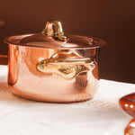Mauviel M'Heritage 150 B Copper & Stainless Steel Stewpan With Lid, 0.9-Quart