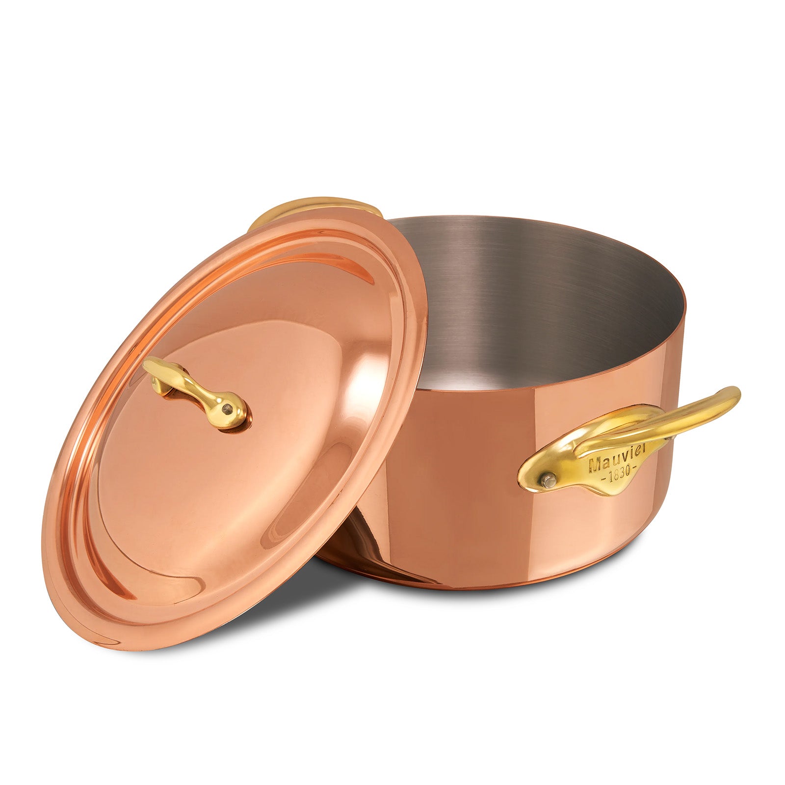 Mauviel M'Heritage 150 B Copper & Stainless Steel Stewpan With Lid, 3.5-Quart
