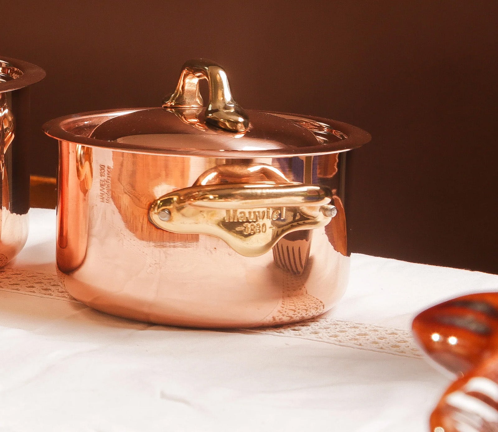 Mauviel M'Heritage 150 B Copper & Stainless Steel Stewpan With Lid, 5.5-Quart