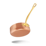 Mauviel M'Heritage M'150 B Copper Saute Pan With Lid, Brass Handle, 3.3-Quart