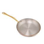 Mauviel M'Heritage 150 B Copper Frying Pan With Brass Handle, 10.2-Inch