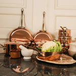 Mauviel M'Heritage 150 B Copper 9.9-Quart Stockpot With Lid and Brass Handles