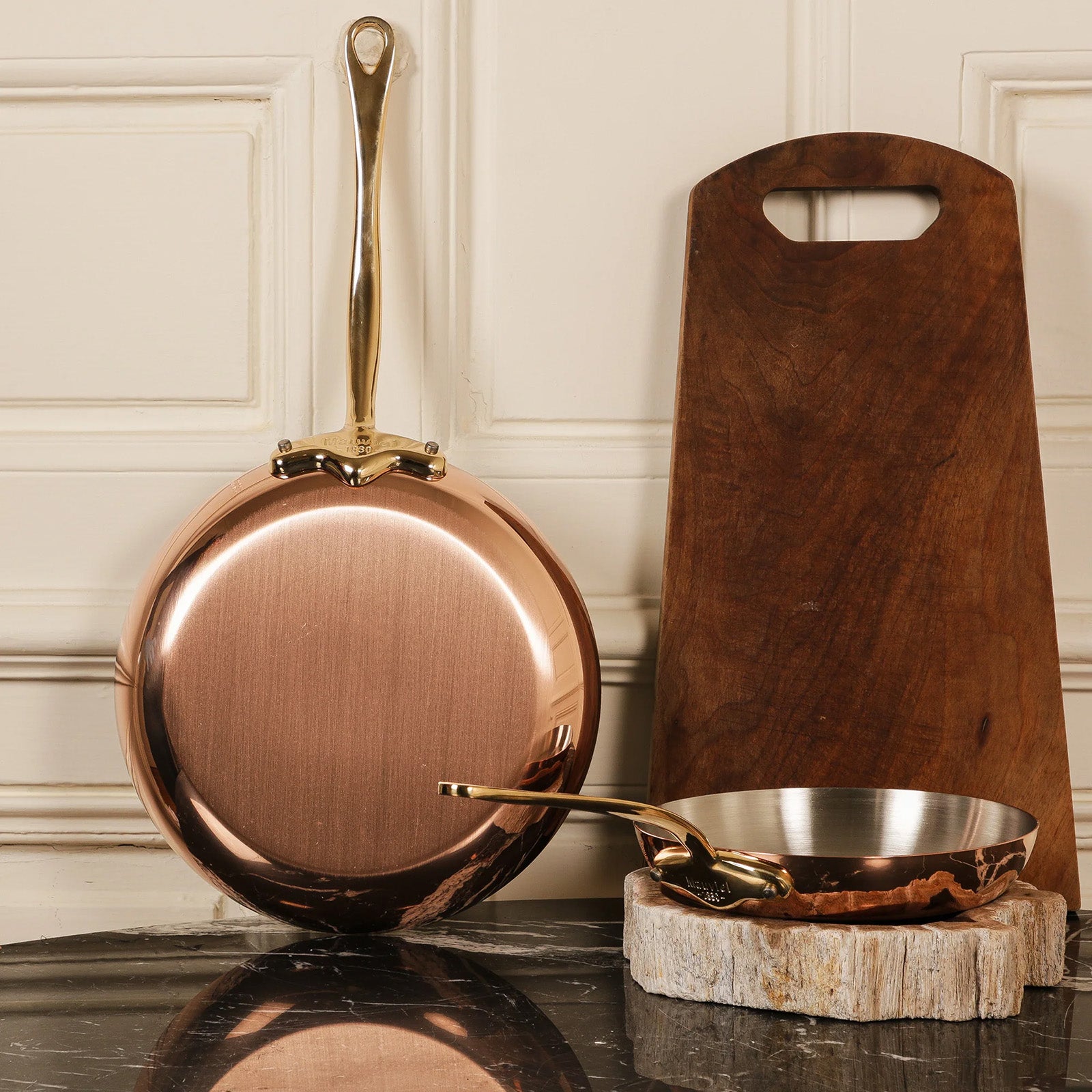 Mauviel M'Heritage 150 B Copper 9.9-Quart Stockpot With Lid and Brass Handles