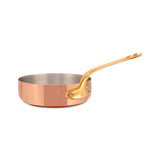 Mauviel M'Heritage M'200 B 3.3 Quart Saute Pan With Lid, Brass Handle