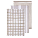 MU Kitchen Terry Kitchen Towel, Set of 3, Khaki
