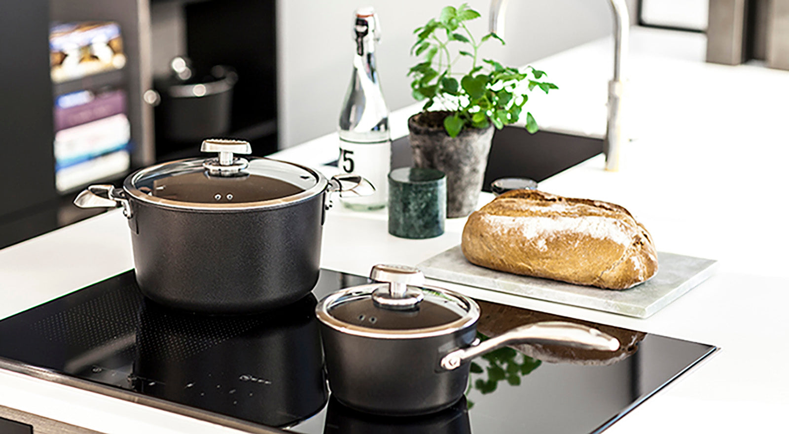 Scanpan Pro IQ 1.6 Quart Covered Saucepan