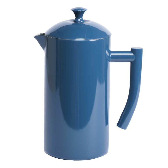 Frieling Double-Walled Stainless Steel French Press Coffee Maker, 34 fl oz, Navy