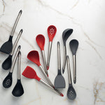 Cuisipro Silicone & Stainless Steel 12.25-Inch Ladle, Black