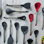 Cuisipro Silicone & Stainless Steel 12.25-Inch Ladle, Gray