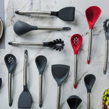 Cuisipro Silicone & Stainless Steel 12.25-Inch Ladle, Gray