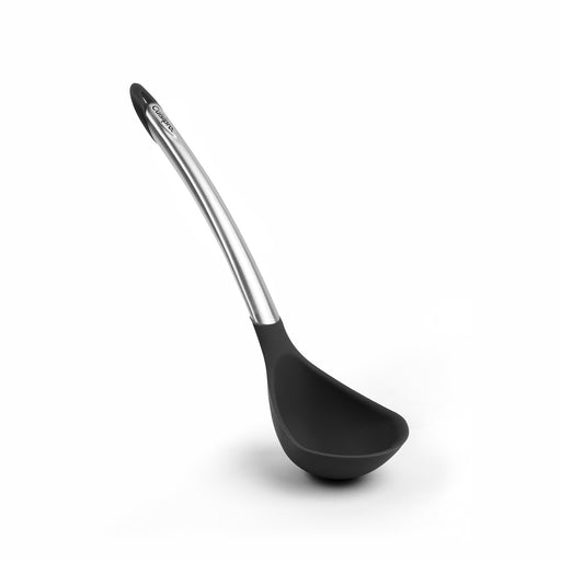 Cuisipro Silicone & Stainless Steel 12.25-Inch Ladle, Black