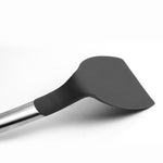Cuisipro Silicone & Stainless Steel 12.5-Inch Turner, Black