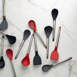 Cuisipro Silicone & Stainless Steel 12.5-Inch Turner, Black