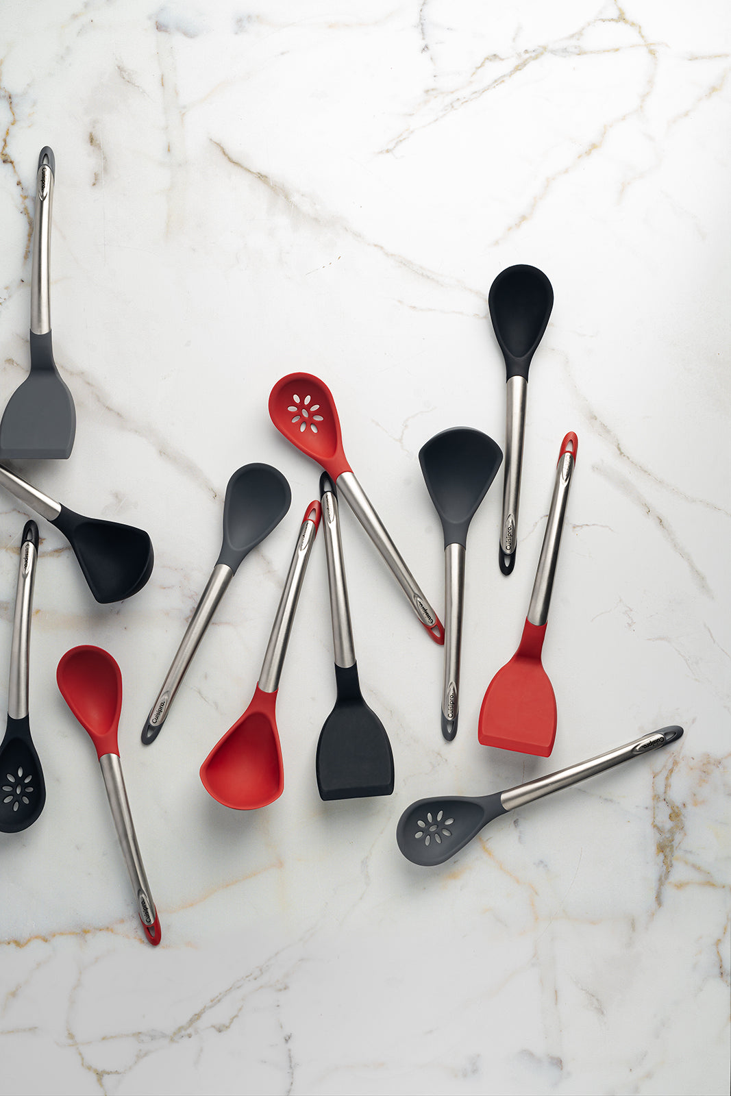 Cuisipro Silicone & Stainless Steel 12.5-Inch Turner, Black