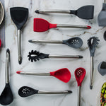 Cuisipro Silicone & Stainless Steel 12.5-Inch Turner, Black