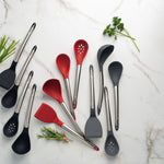 Cuisipro Silicone & Stainless Steel 12.5-Inch Turner, Black