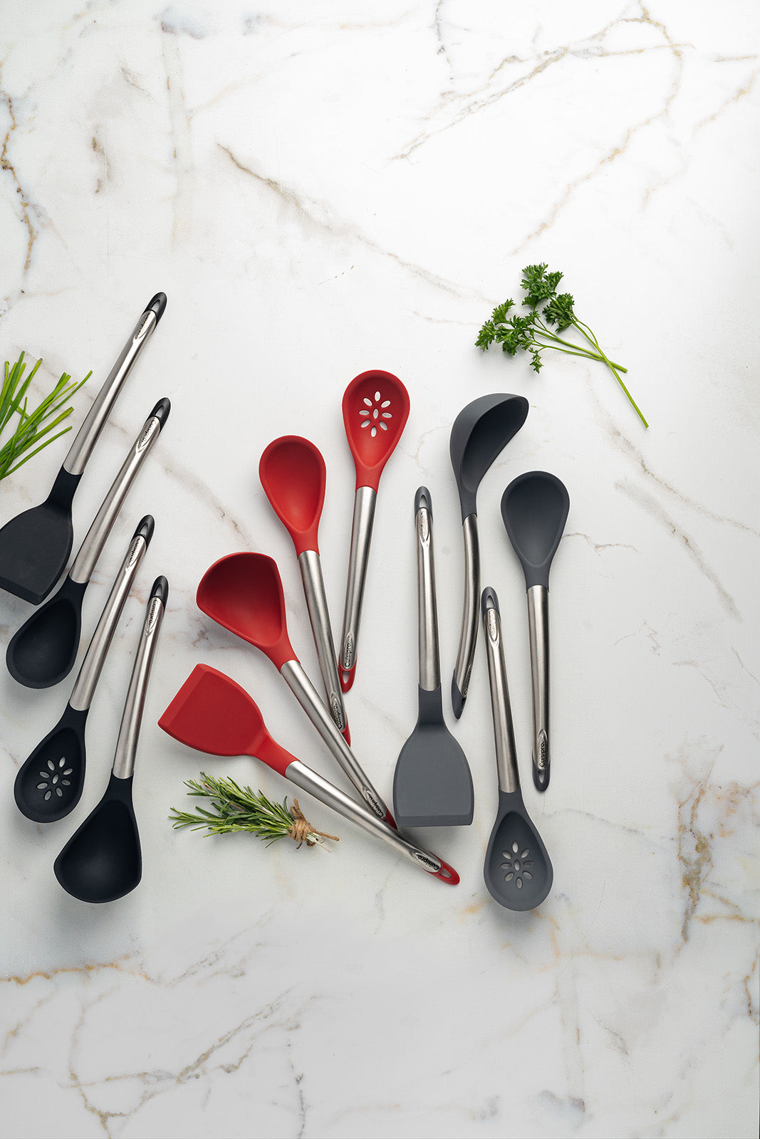 Cuisipro Silicone & Stainless Steel 12.5-Inch Turner, Black