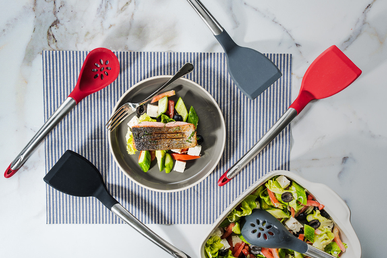 Cuisipro Silicone & Stainless Steel 12.5-Inch Turner, Black