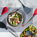 Cuisipro Silicone & Stainless Steel 12.5-Inch Turner, Black