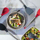 Cuisipro Silicone & Stainless Steel 12.5-Inch Turner, Black