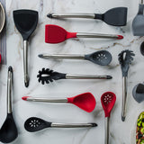 Cuisipro Silicone & Stainless Steel 12.5-Inch Turner, Gray