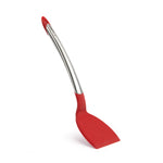 Cuisipro Silicone & Stainless Steel 12.5-Inch Turner, Red