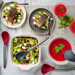 Cuisipro Silicone & Stainless Steel Spoon, Red