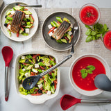 Cuisipro Silicone & Stainless Steel Spoon, Red