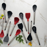 Cuisipro Silicone & Stainless Steel Spoon, Red