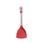 Cuisipro Silicone & Stainless Steel Wok Turner, Red