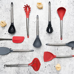 Cuisipro Silicone & Stainless Steel Wok Turner, Red