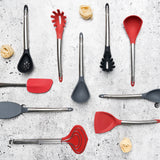 Cuisipro Silicone & Stainless Steel Wok Turner, Red