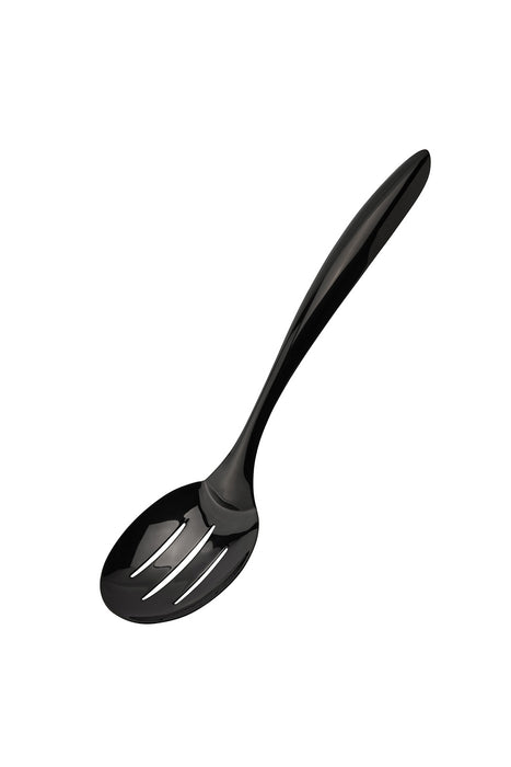 Cuisipro Black Tempo Noir Mirror Finished Slotted Spoon, 13 Inch
