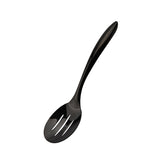 Cuisipro Black Tempo Noir Mirror Finished Slotted Spoon, 10 inch