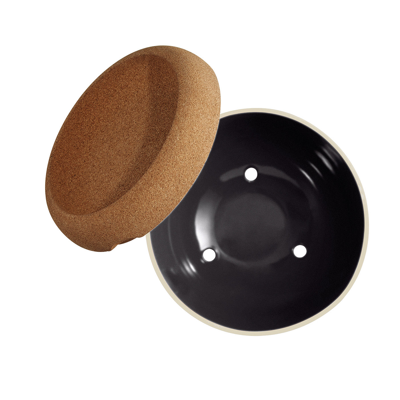 Emile Henry Deep Food Storage Bowl, 10.6-Inch, Truffle