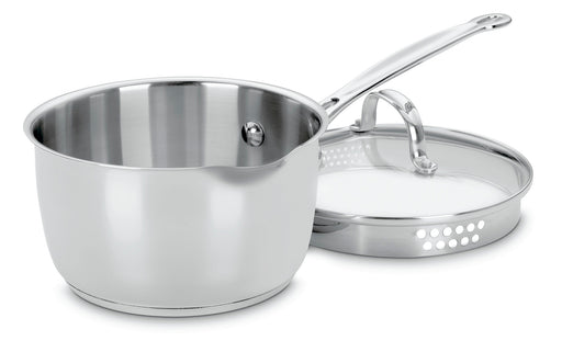 Cuisinart Chef's Classic Stainless 2 Qt. Cook and Pour Saucepan w/Cover