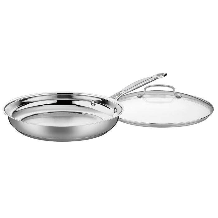Cuisinart Chef's Classic Stainless 12" Skillet w/Glass Cover