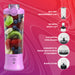 Blendi X 24 oz BPA-Free Rechargable Portable Blender, Purple