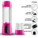 Blendi Pro Plus Premium Cordless Portable 17.5oz Rechargeable Blender, Hot Pink