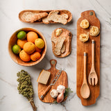 Berard France Olive Wood Handcrafted 2 Piece Salad Server Set