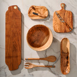 Berard France Olive Wood Handcrafted Butter Dish & Knife