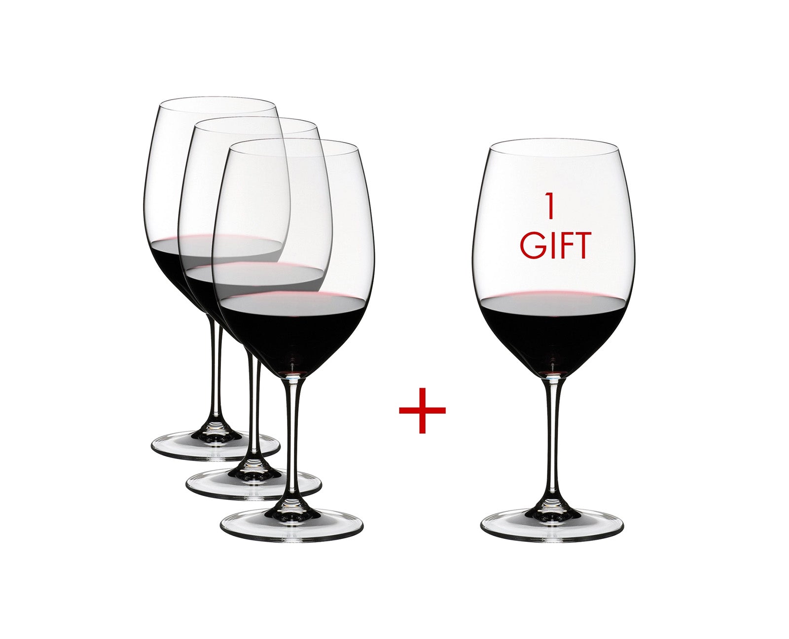 Riedel Vinum Cabernet Sauvignon/Merlot Glasses, Buy 3 Get 4